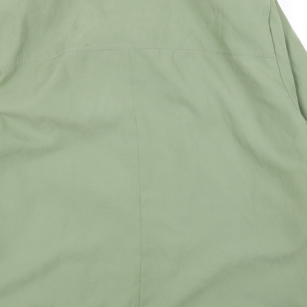 Arielle Womens Green Rain Coat Coat Size 18