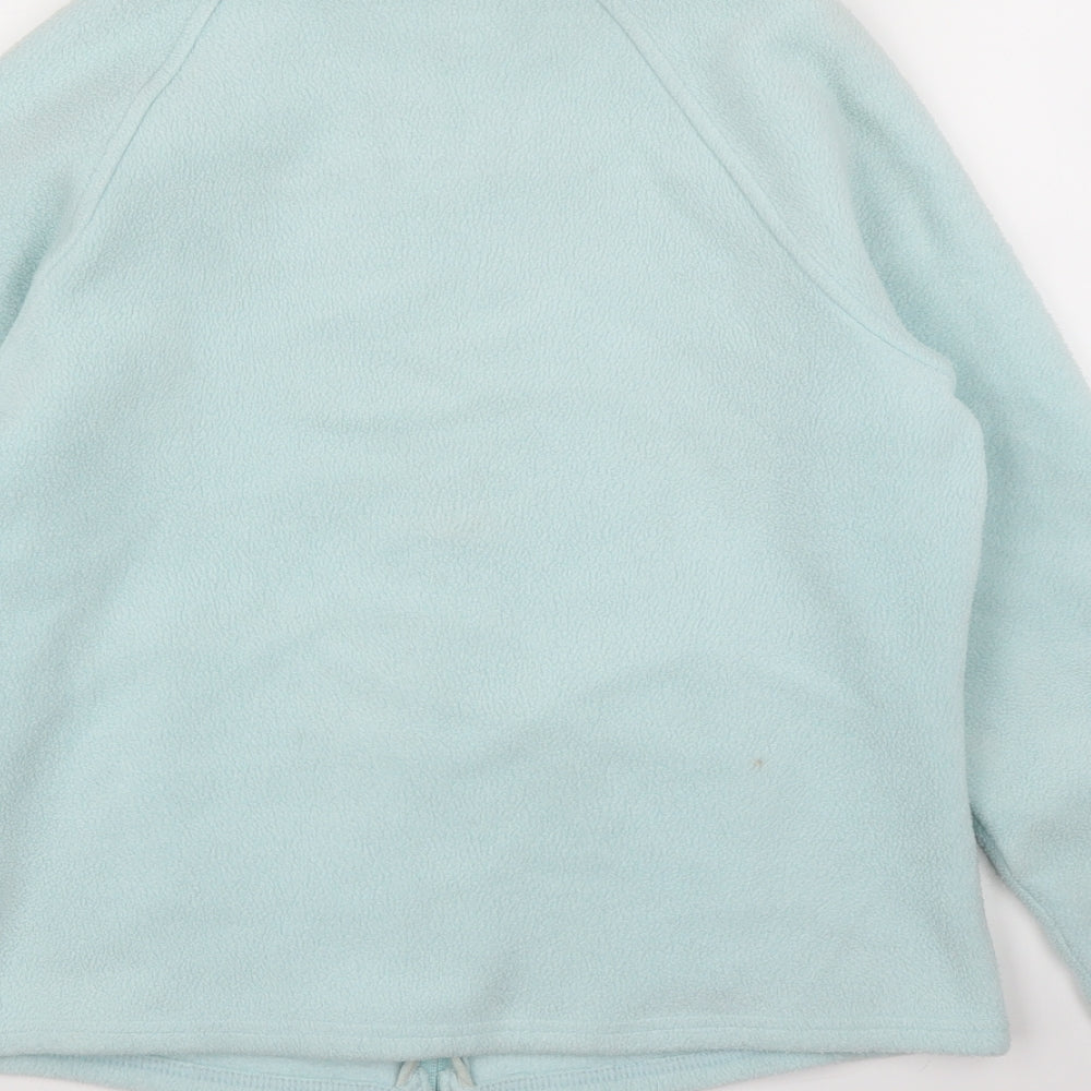 Next Womens Blue Fleece Full Zip Jumper Size 14