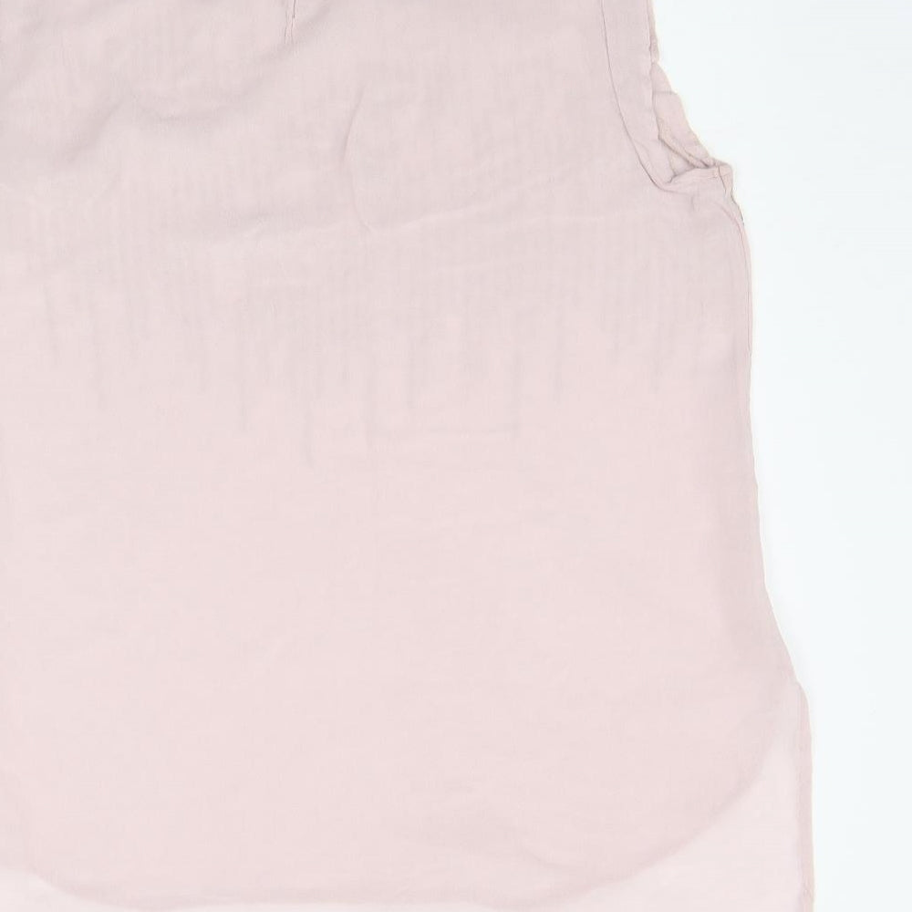 NEXT Womens Pink Basic T-Shirt Size 16 - details on chest