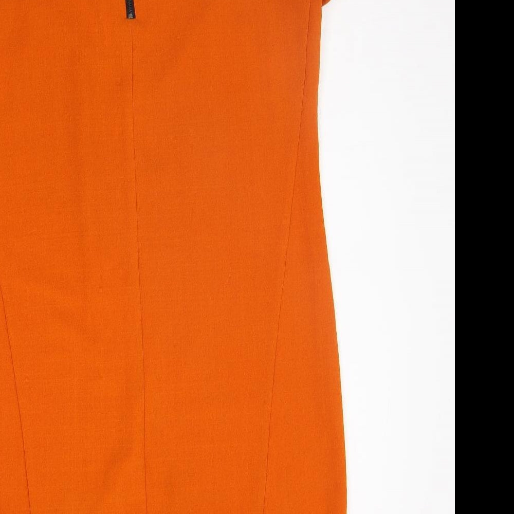 Topshop Womens Orange A-Line Size 10