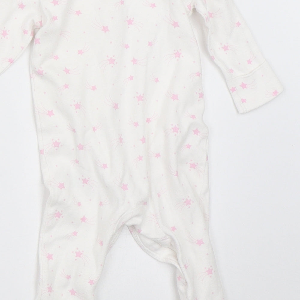 Matalan Girls White Babygrow One-Piece Size 3-6 Months
