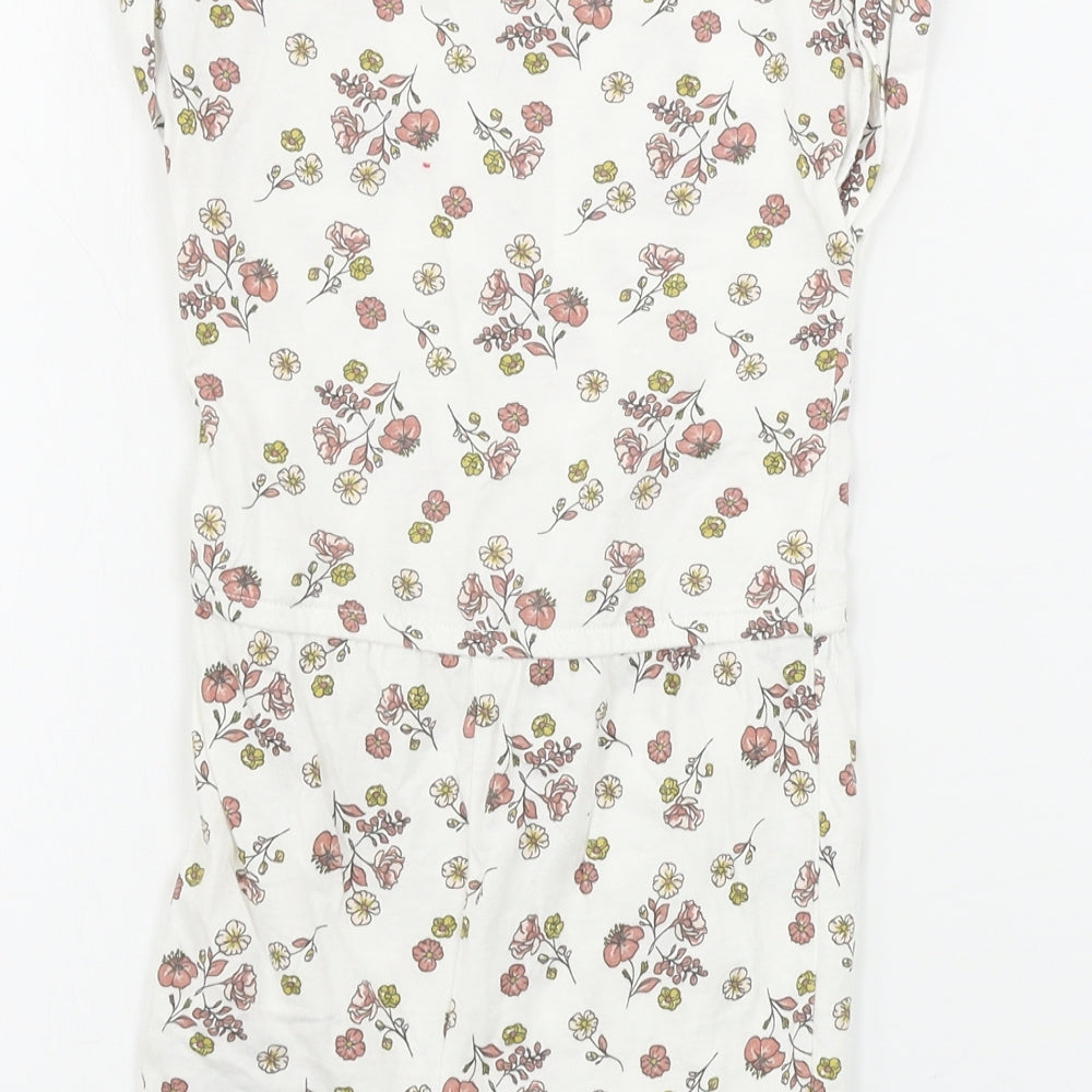 Primark Girls White Floral Jumpsuit One-Piece Size 2-3 Years