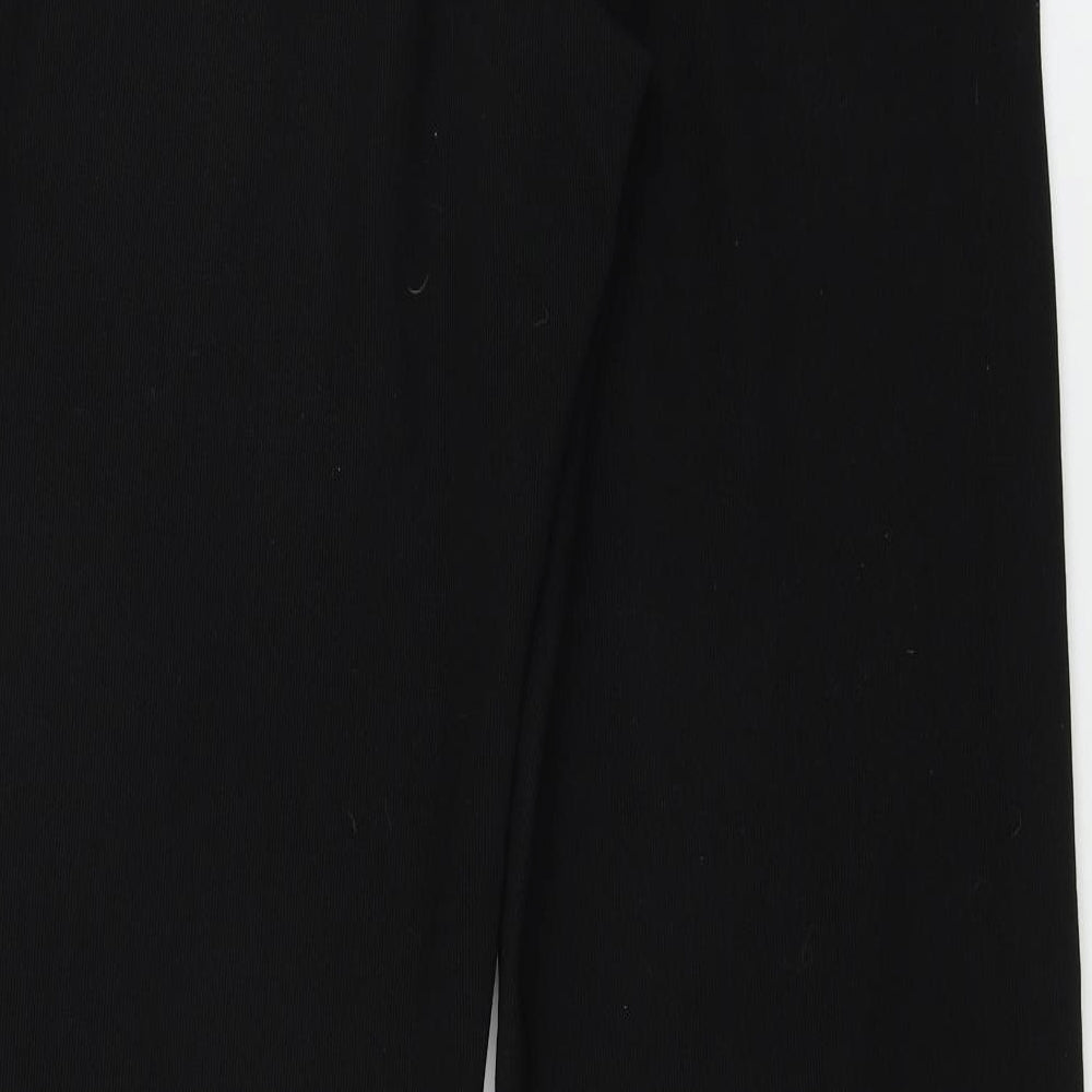 St Michael Womens Black Paisley Trousers Size 14 L30 in
