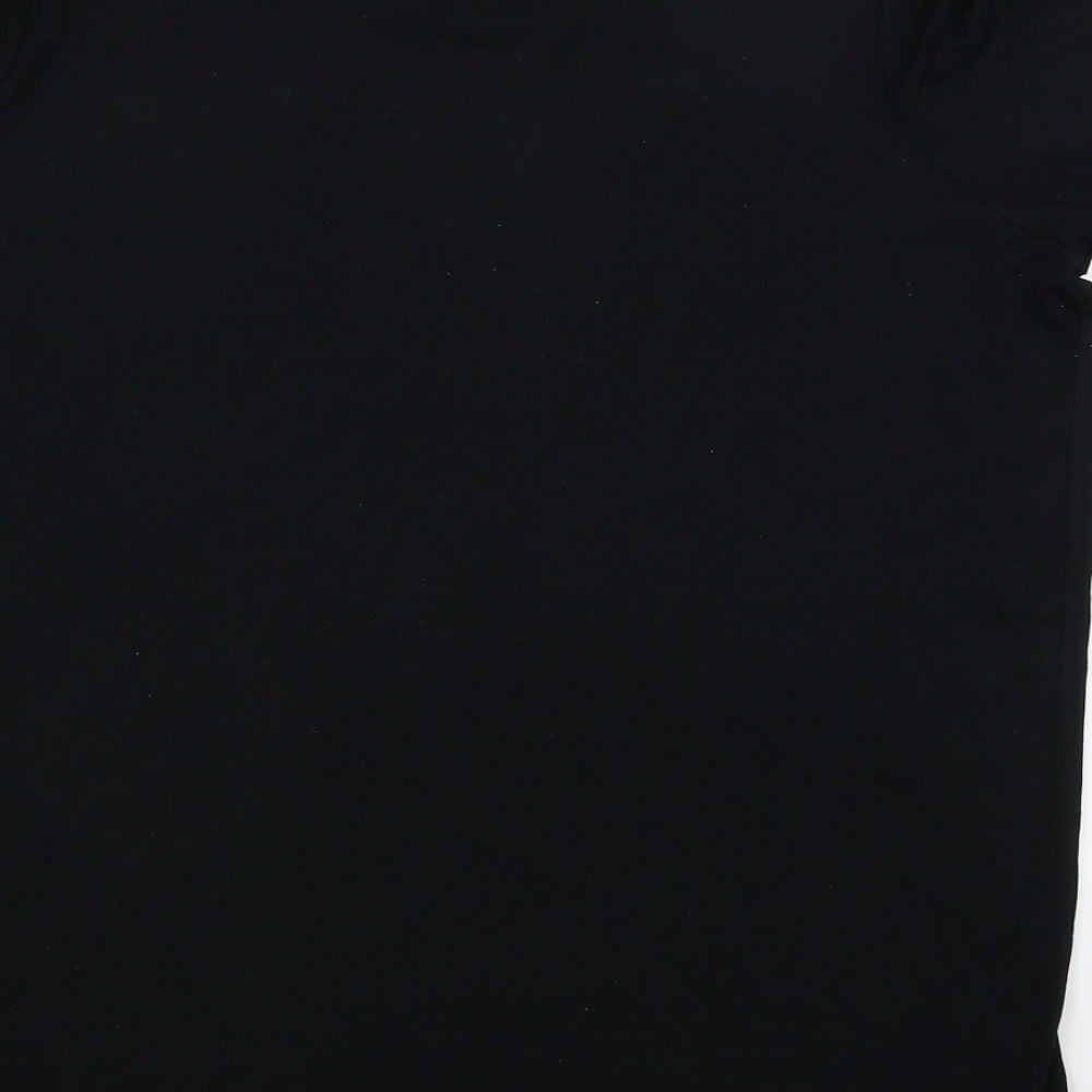 Select Womens Black Basic T-Shirt Size 14