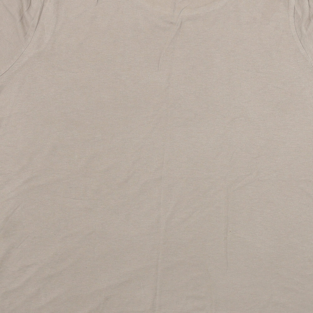 Select Womens Brown Basic T-Shirt Size L