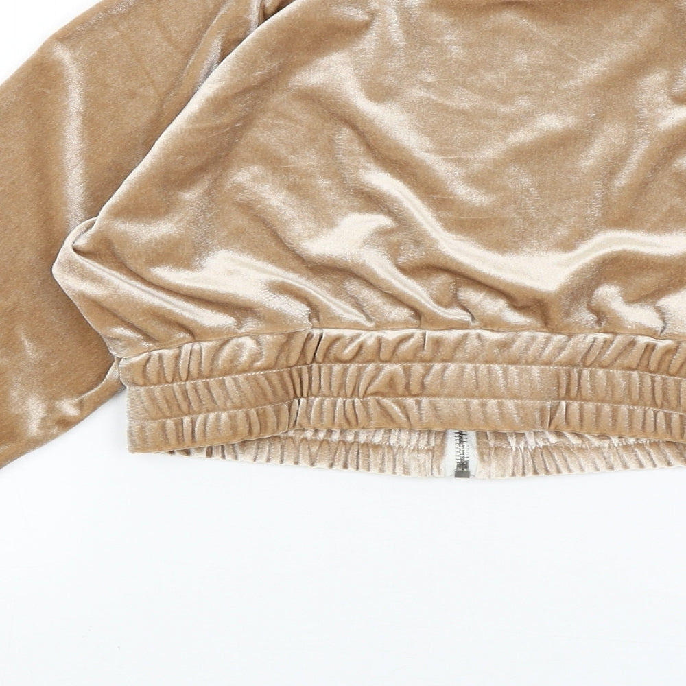 Preworn Womens Gold Full Zip Jumper Size S
