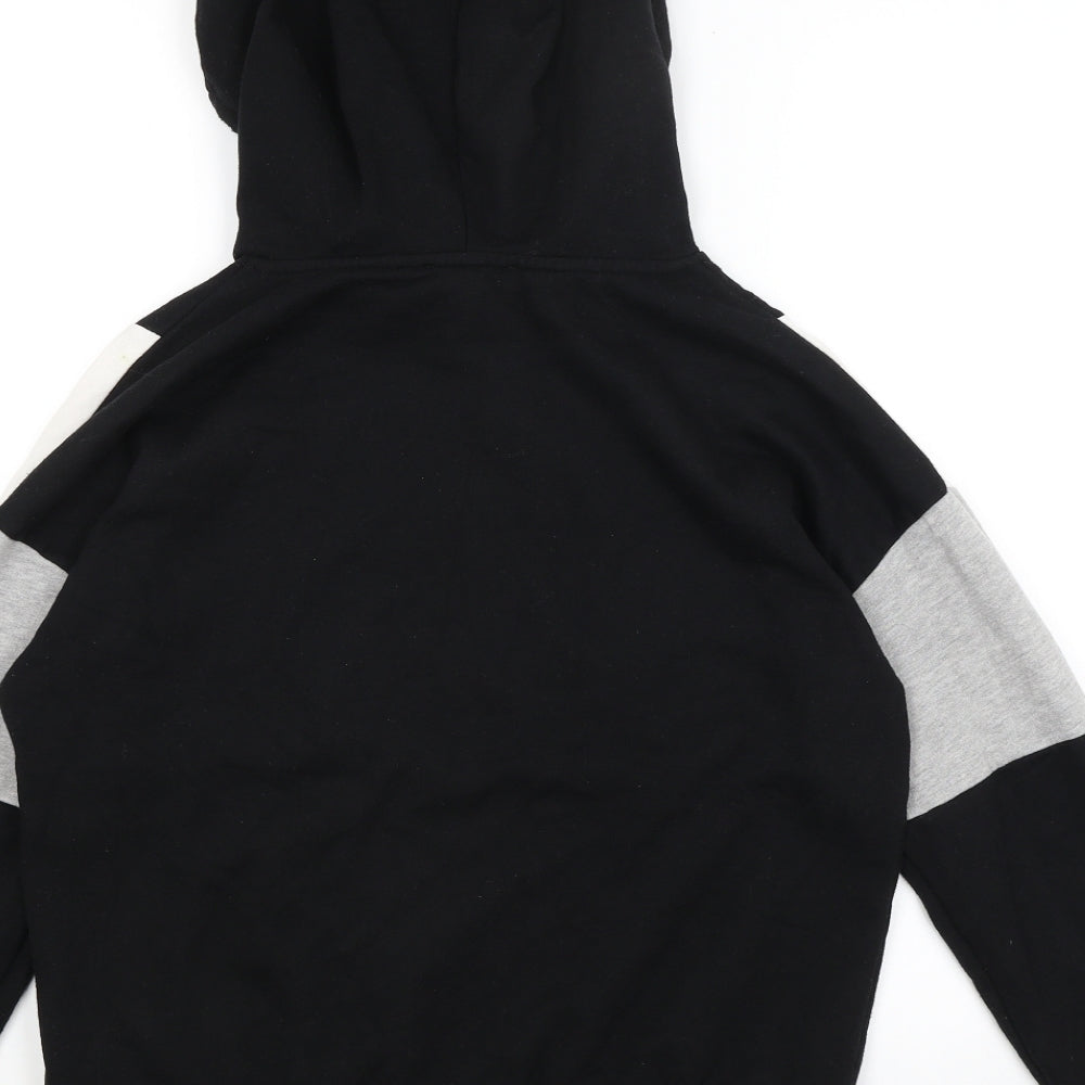 New Look Womens Black Pullover Hoodie Size S