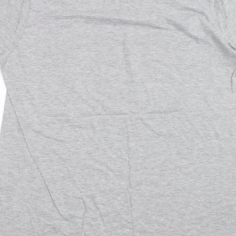 Gilden Womens Grey Basic T-Shirt Size M
