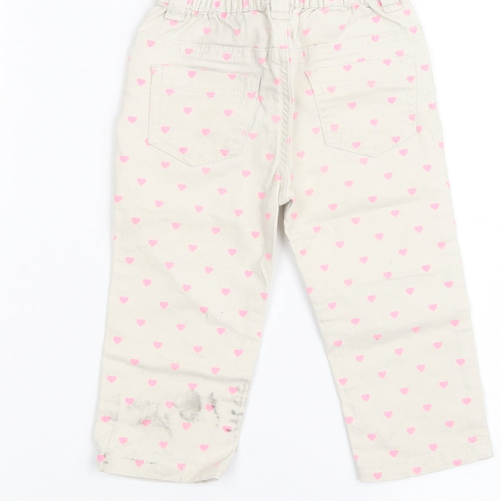 Young Dimension Baby White Jeans Size 18-24 Months