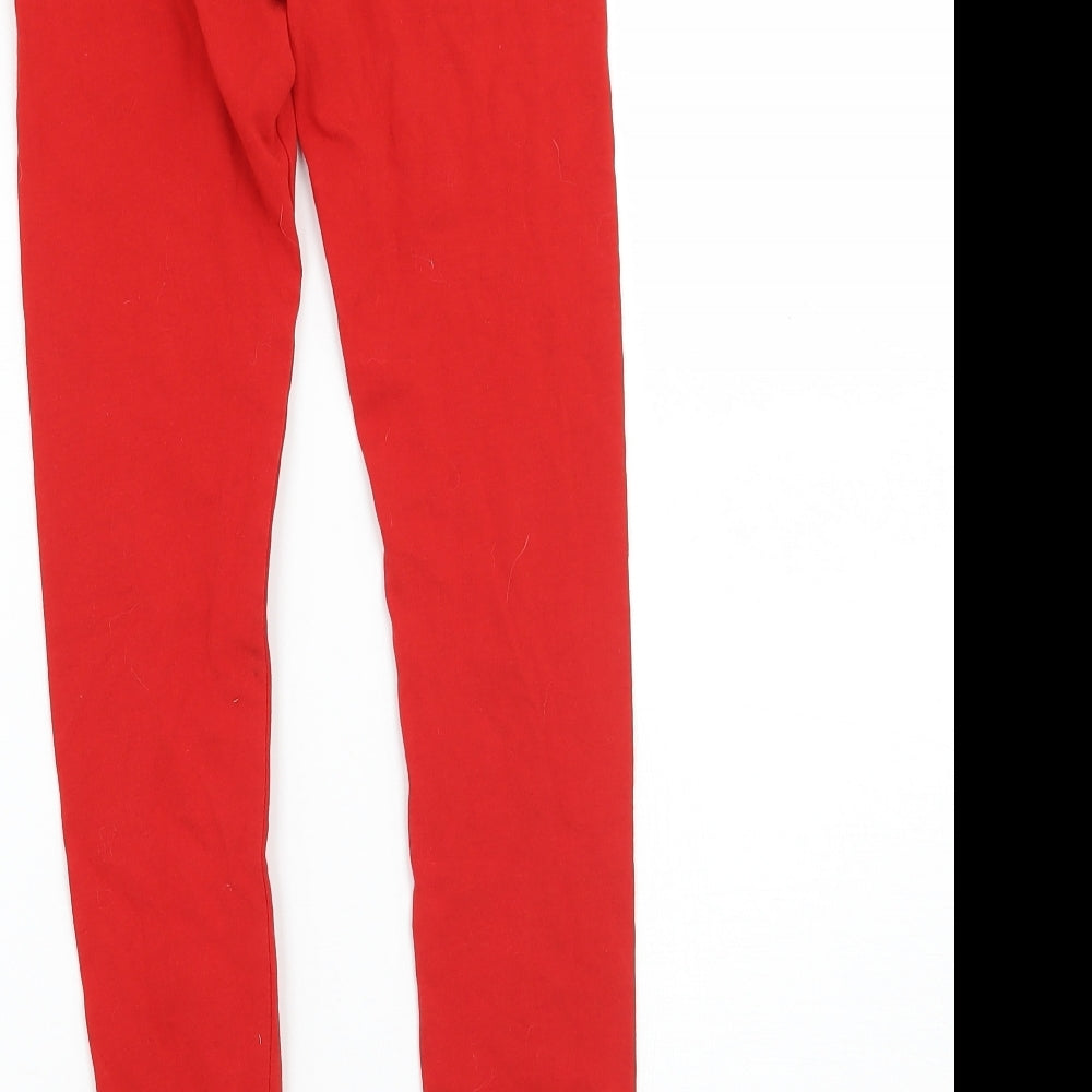 Mayoral Girls Red Jegging Trousers Size 9 Years - legging