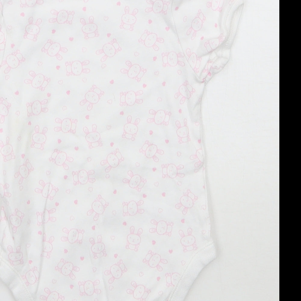 Tesco Girls Geometric Babygrow One-Piece Size 9-12 Months