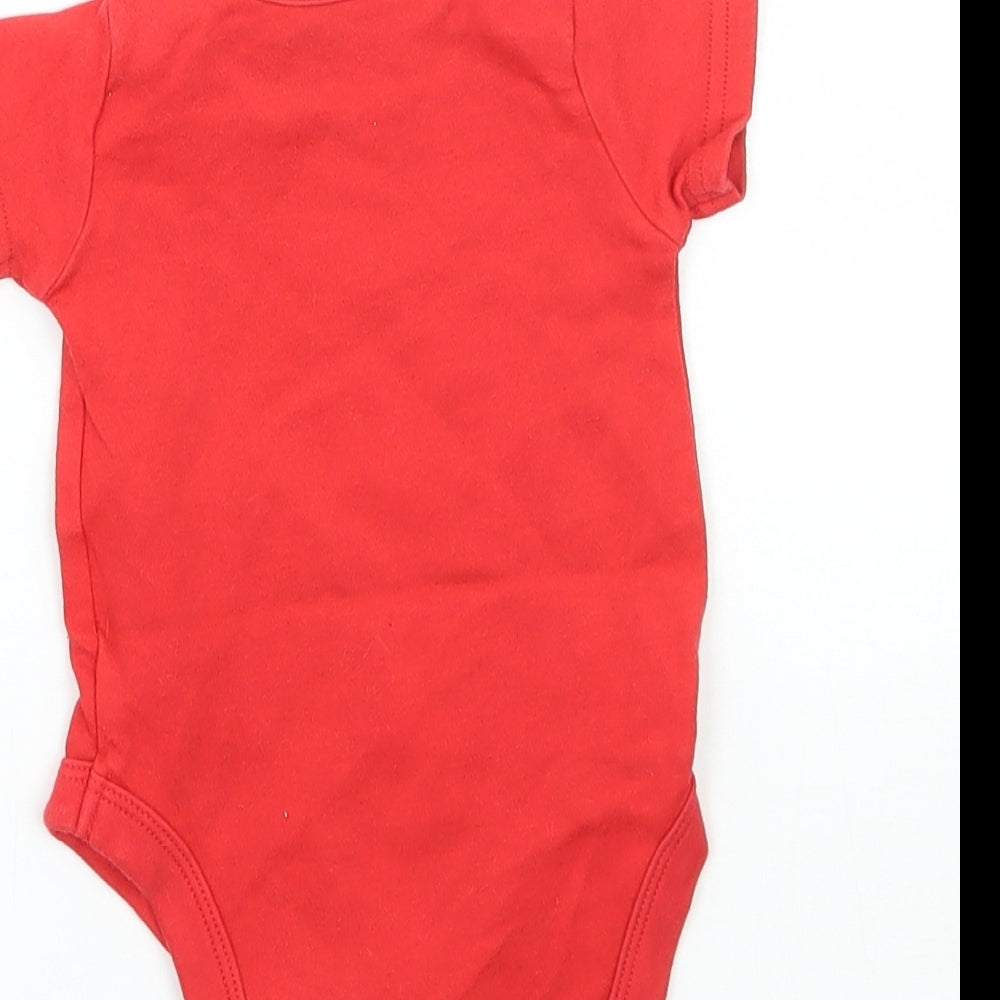 Mothercare Girls Red Babygrow One-Piece Size 0-3 Months