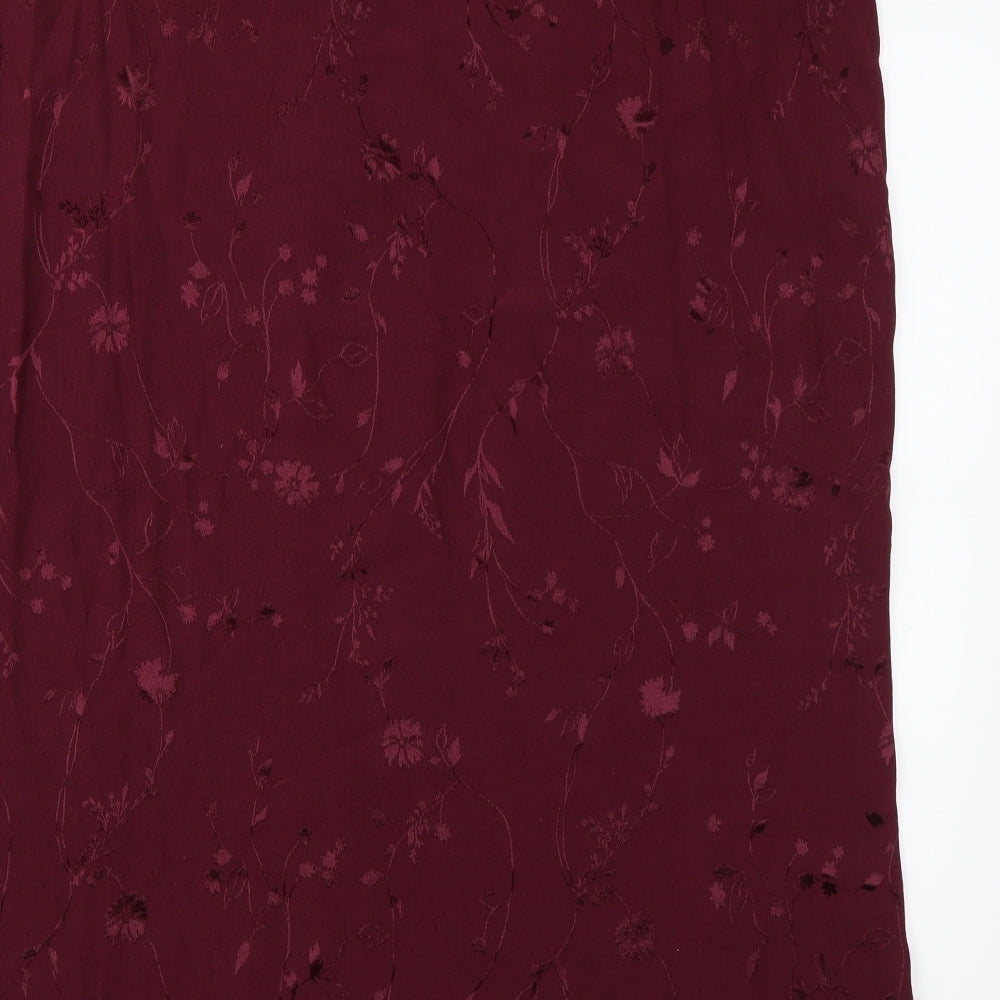 premier collection Womens Red Floral Straight & Pencil Skirt Size 30
