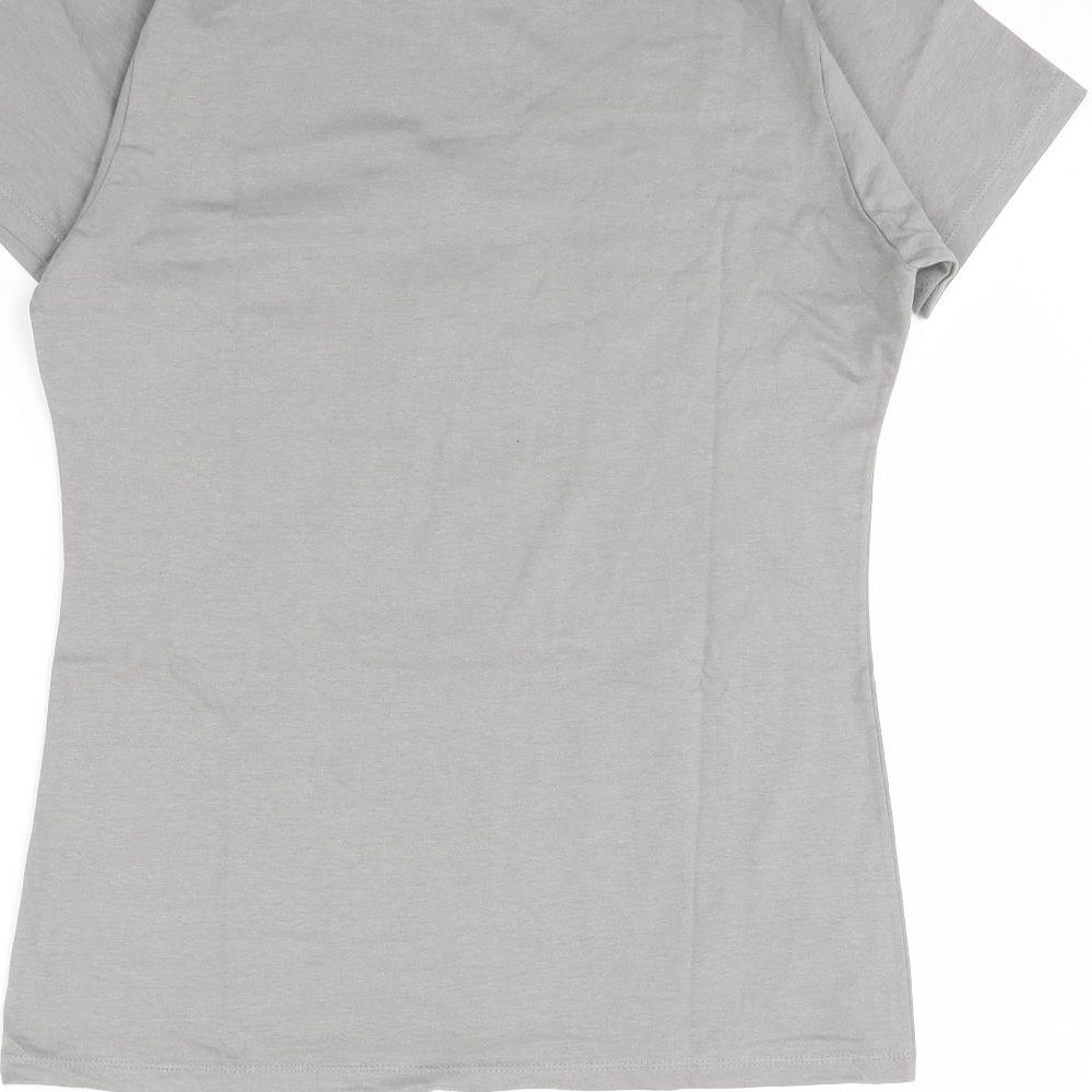 Preworn Womens Grey Basic T-Shirt Size M