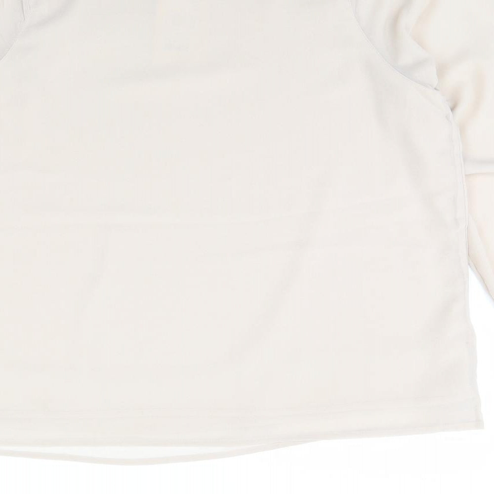 Dranella Womens Beige Basic Blouse Size XS