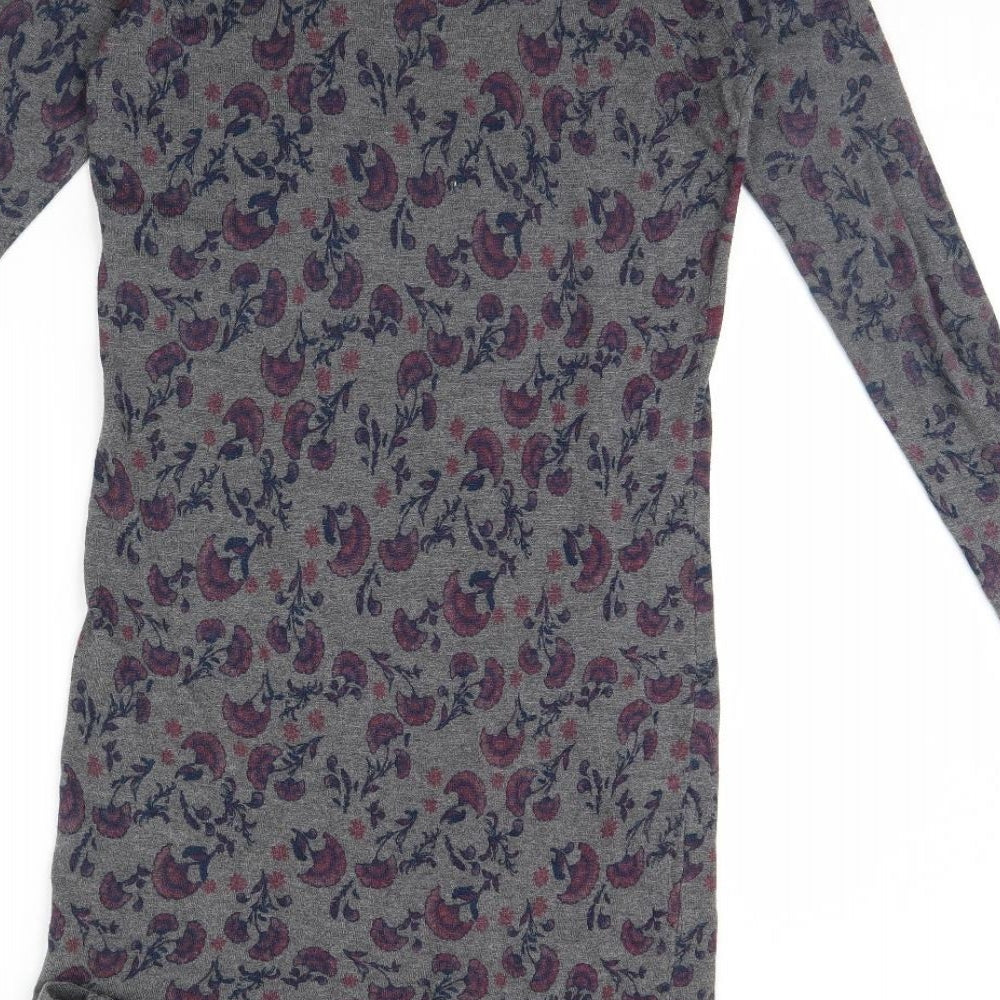 ESMARA Womens Grey Floral Bodycon Size 10