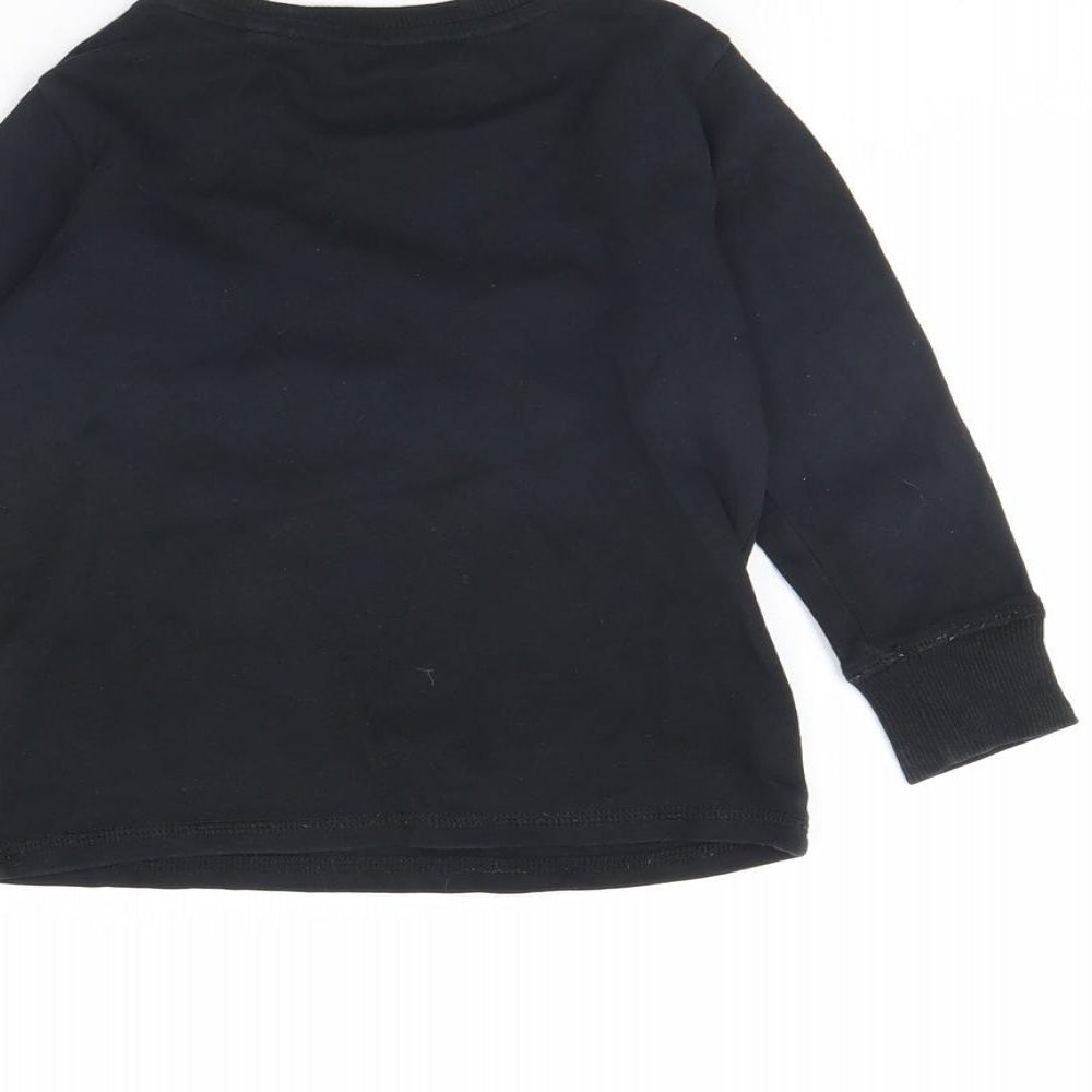 NEXT Girls Black Solid Cami Pyjama Top Size 2 Years - christmas