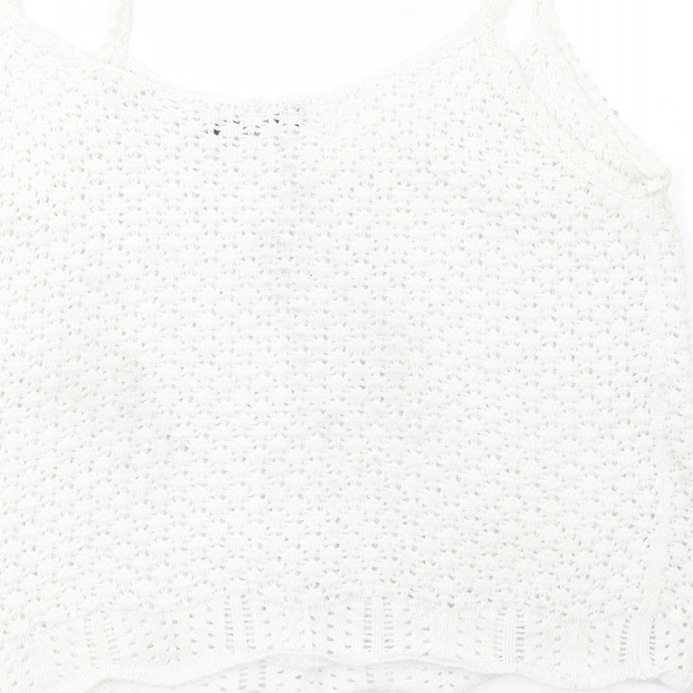 Marks & Spencer Womens White Basic Tank Size 10