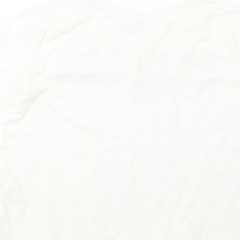 Primark Girls White Pullover Sweatshirt Size 11-12 Years