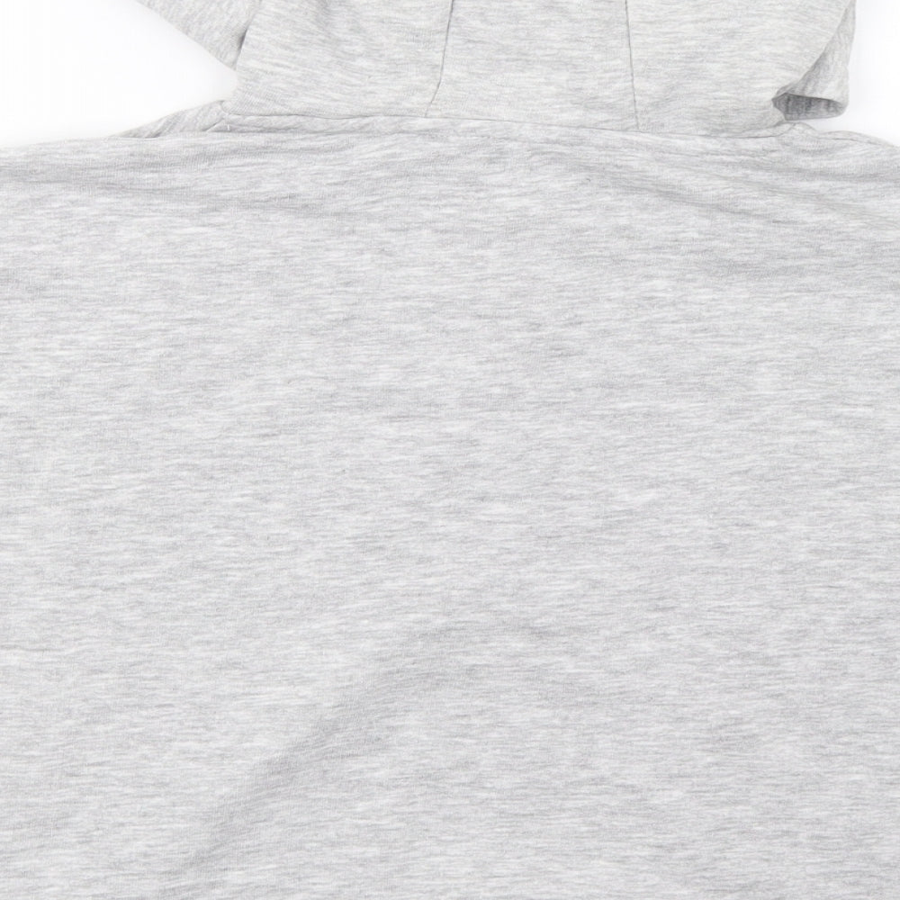 Primark Girls Grey Pullover Hoodie Size 7-8 Years