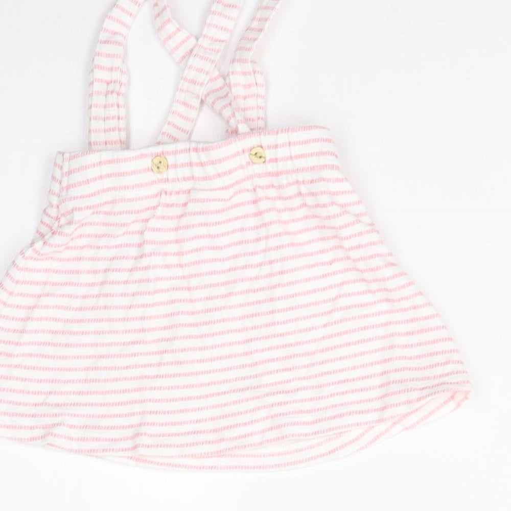 H&M Girls Multicoloured Striped Pettiskirt Skirt Size 6-9 Months