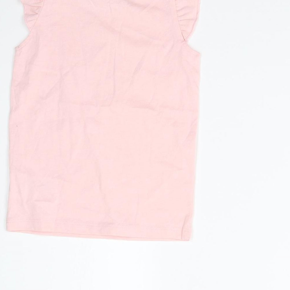 Lupila Girls Pink Basic T-Shirt Size 12-18 Months