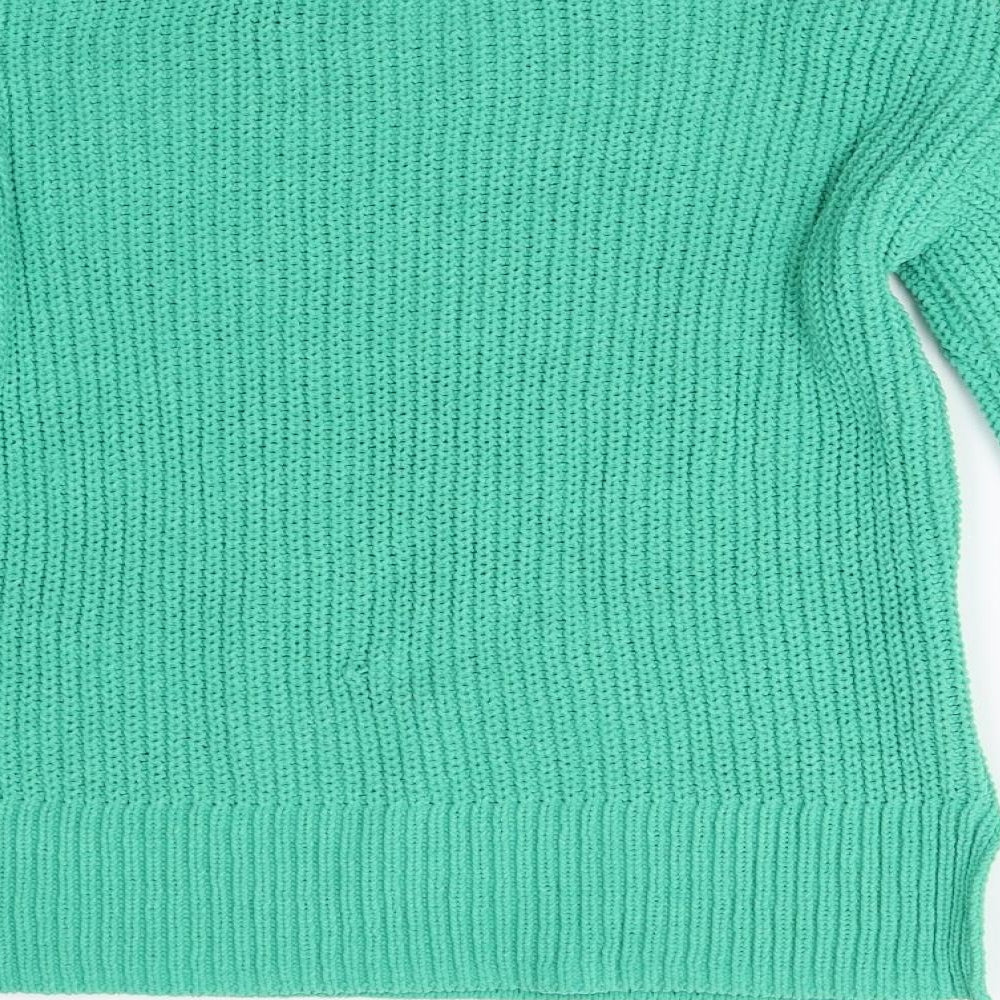 Very Womens Green Knit Pullover Jumper Size 8