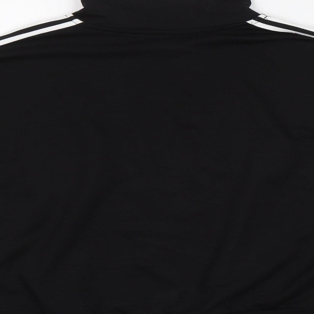 DF You Womens Black Striped Pullover Sweatshirt Size S
