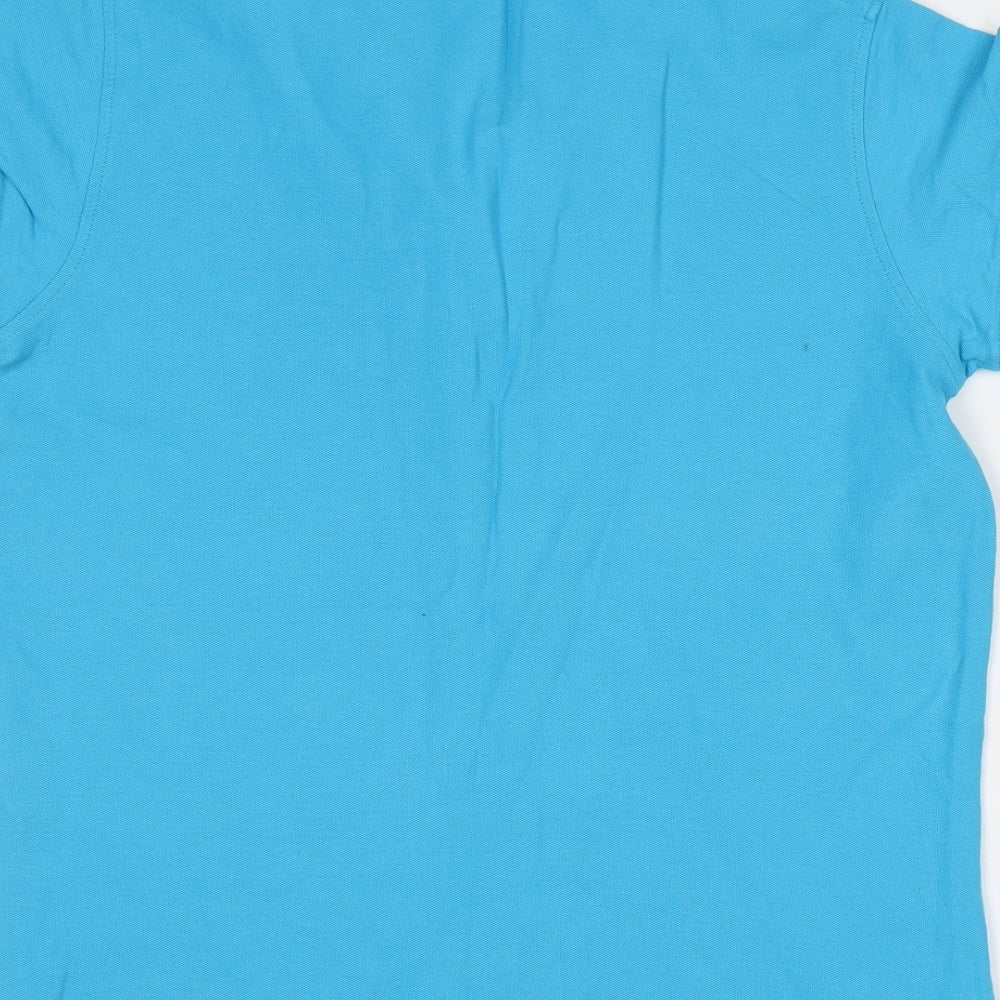 JHK Womens Blue Basic Polo Size XL
