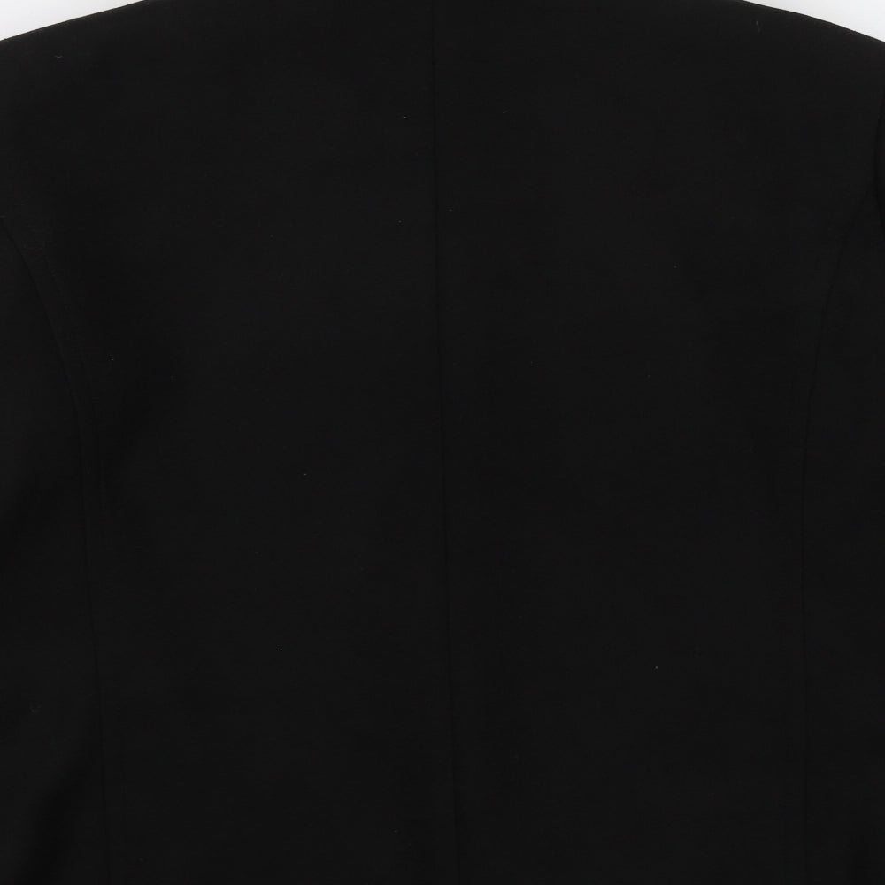 tg Womens Black Overcoat Coat Size 20