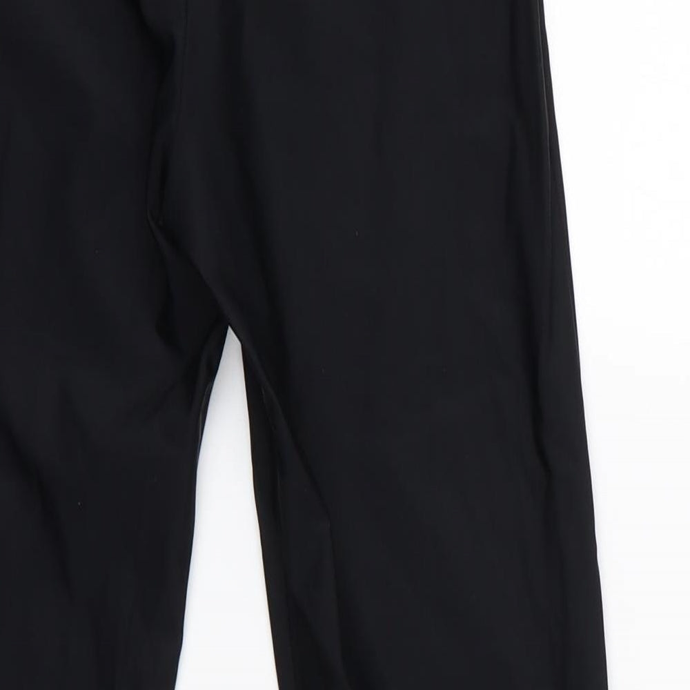 LASCANA Womens Black Cropped Leggings Size 10 L25 in