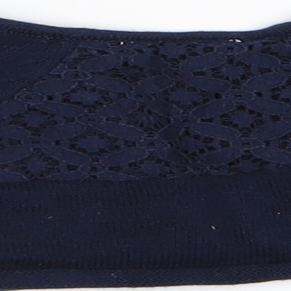 NEXT Girls Blue Cardigan Jumper - Lace Back Panel
