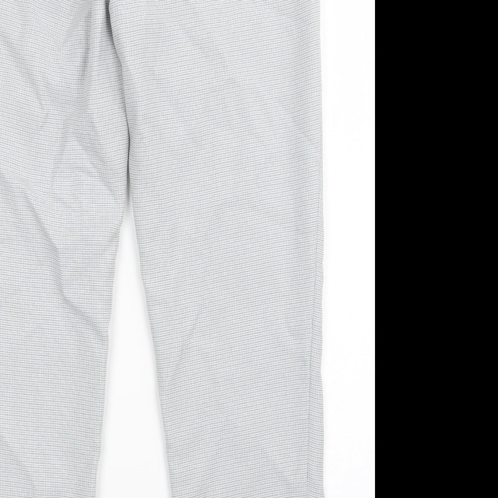 Dorothy Perkins Womens Grey Check Trousers Size 10 L27 in