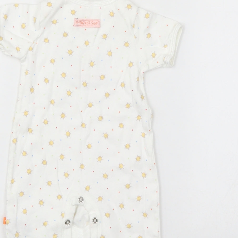Mothercare Baby White Polka Dot Romper One-Piece Size Newborn