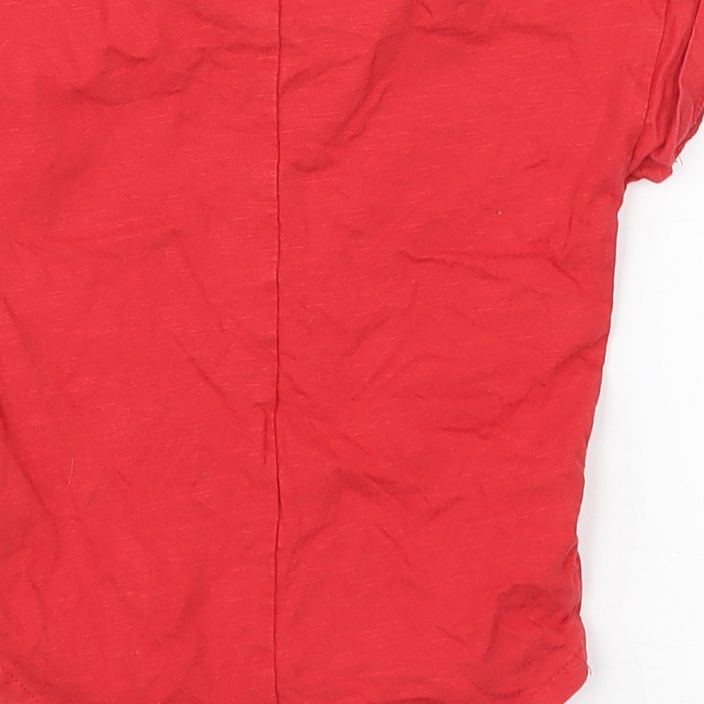 NEXT Boys Red Basic T-Shirt Size 6-9 Months