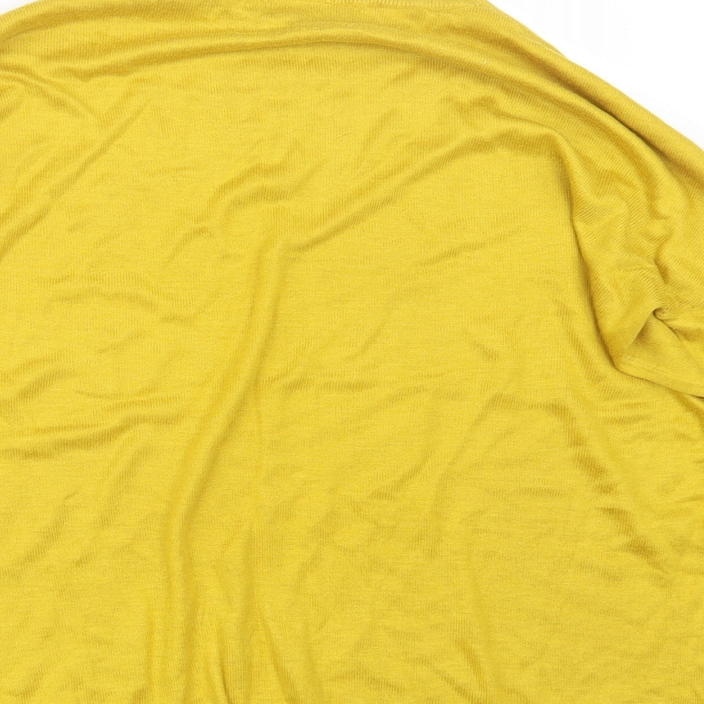 Marks & Spencer Womens Yellow Knit Pullover Jumper Size M