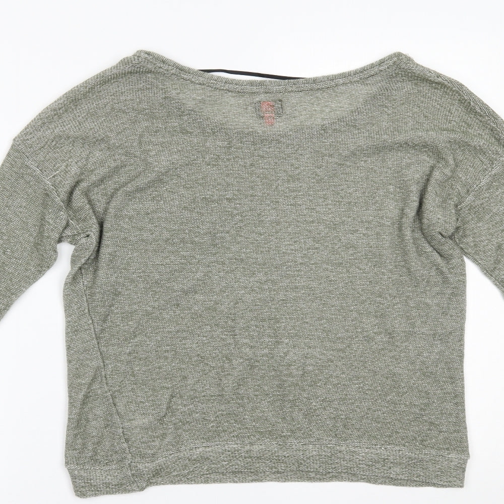 Only Womens Green Basic Blouse Size M