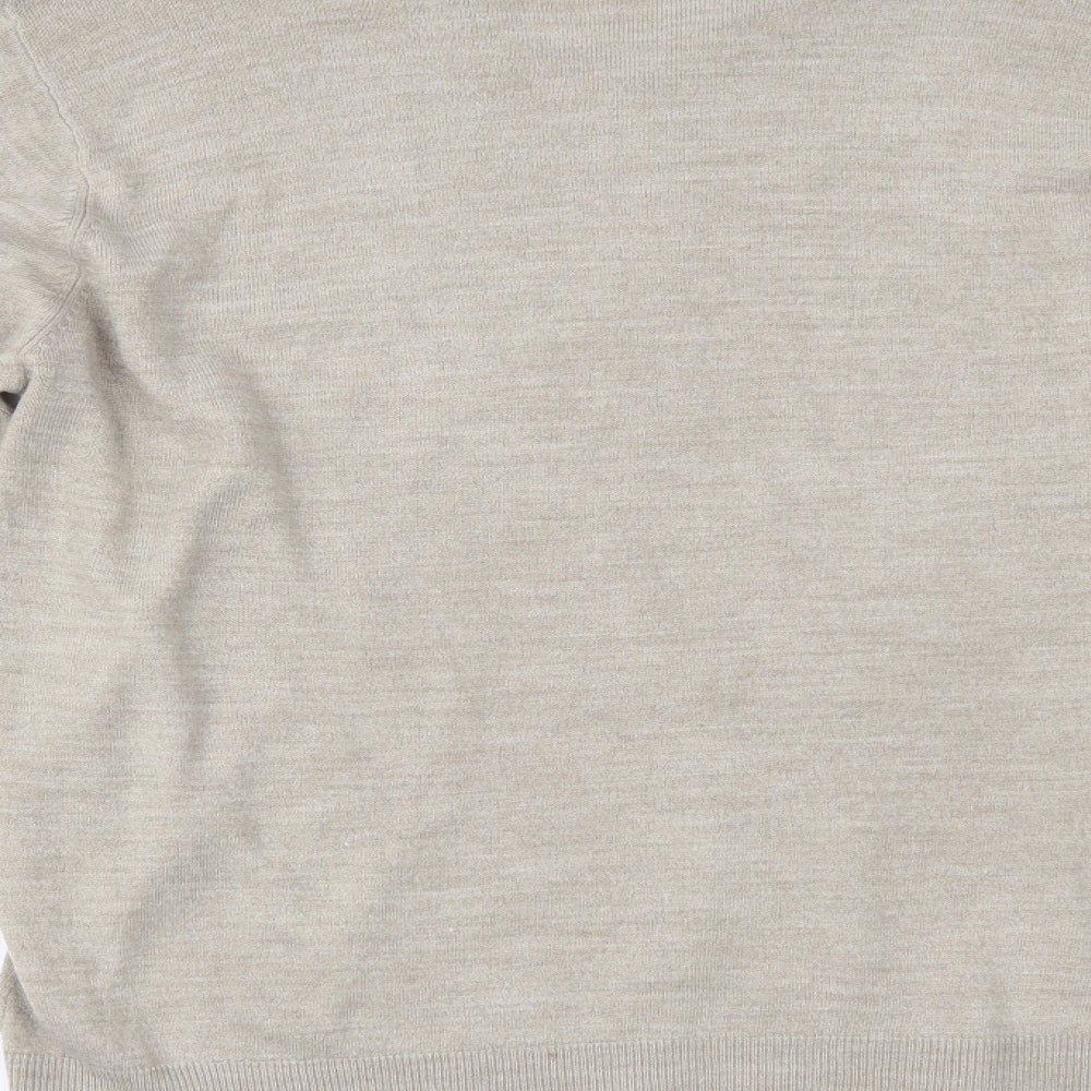 Marks & Spencer Mens Beige Pullover Jumper Size L