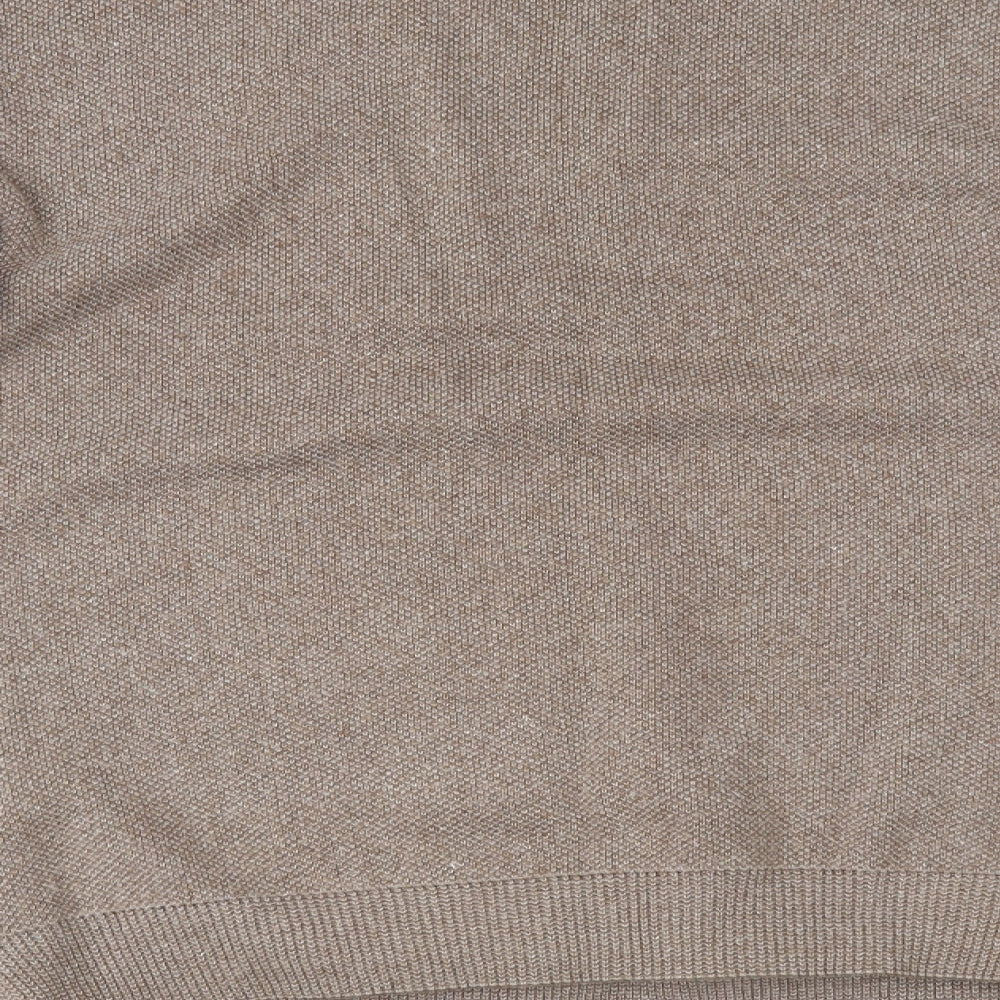 Carson Womens Brown Plaid Pullover Jumper Size S