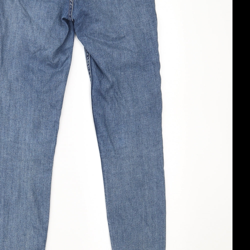 H&M Womens Blue Denim Skinny Jeans Size 8 L27 in