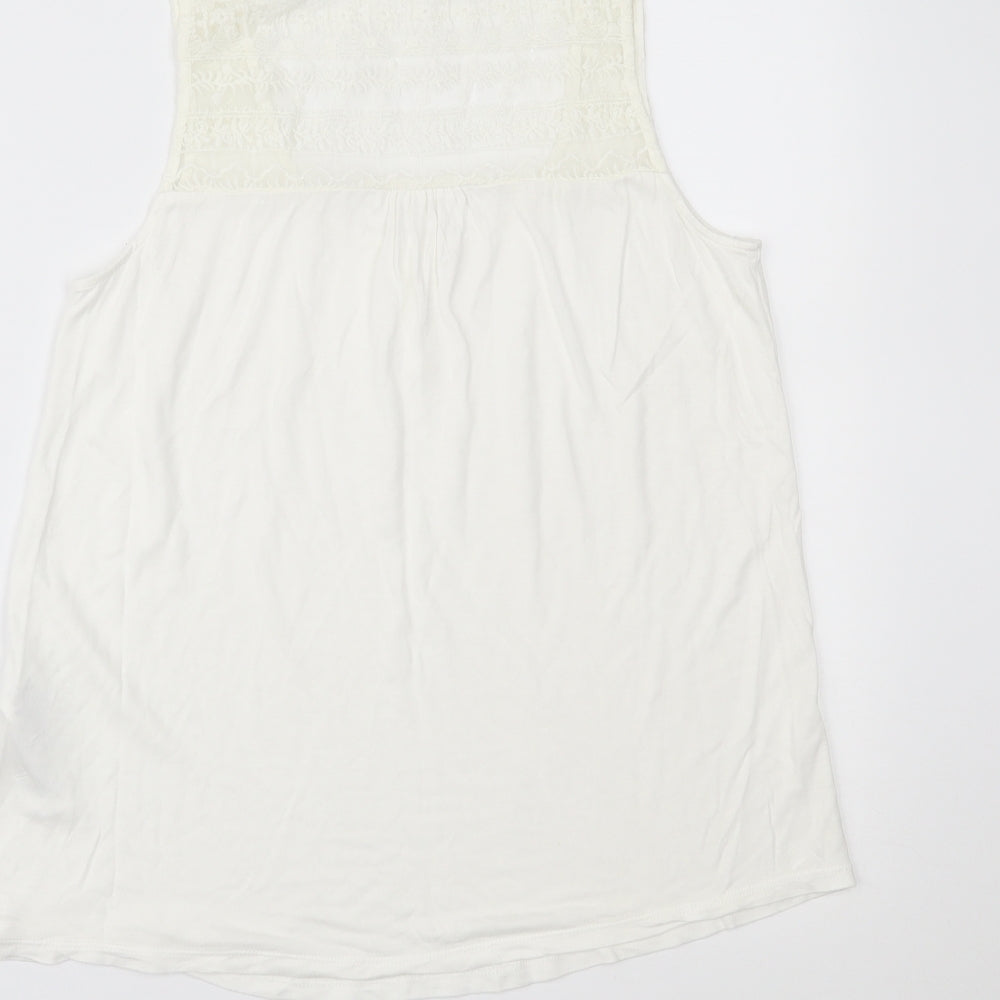 Forever New Womens Ivory Basic Tank Size 8