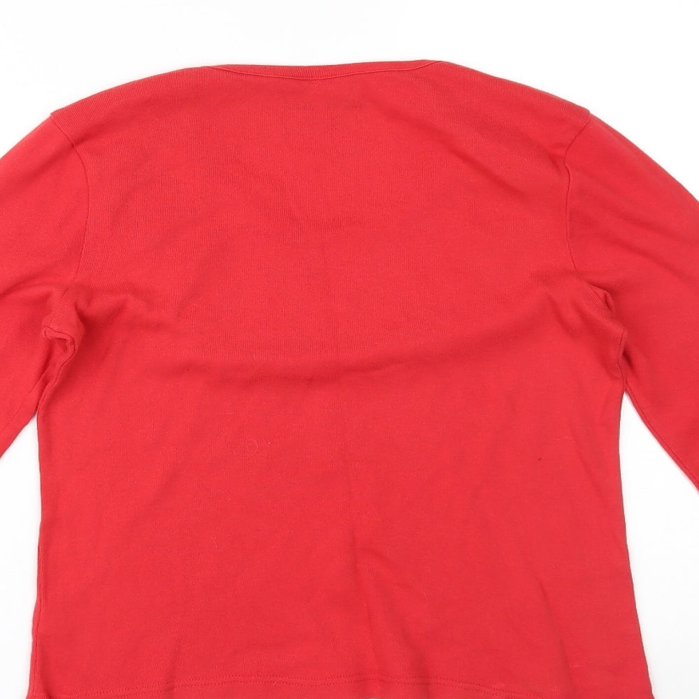 Bonmarché Womens Red Basic Blouse Size S