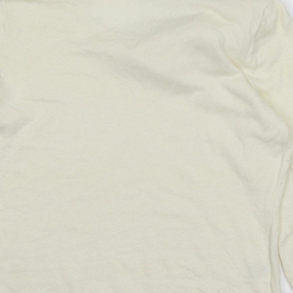 Soon Womens Ivory Knit Pullover Jumper Size 14