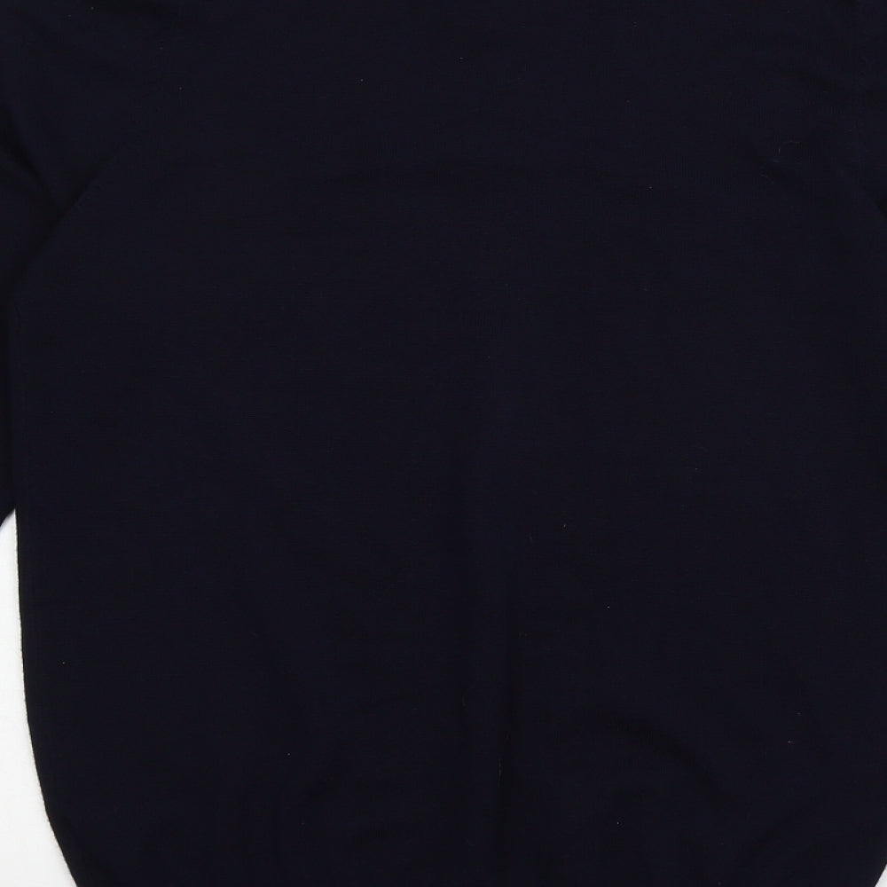 Easy Mens Blue Knit Pullover Jumper Size S