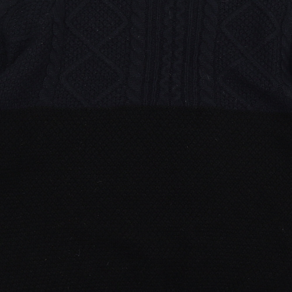 Cedarwood State Mens Black Knit Pullover Jumper Size L