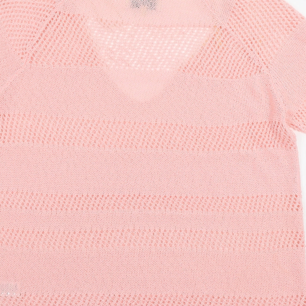 Papaya Womens Pink Knit Pullover Jumper Size 14