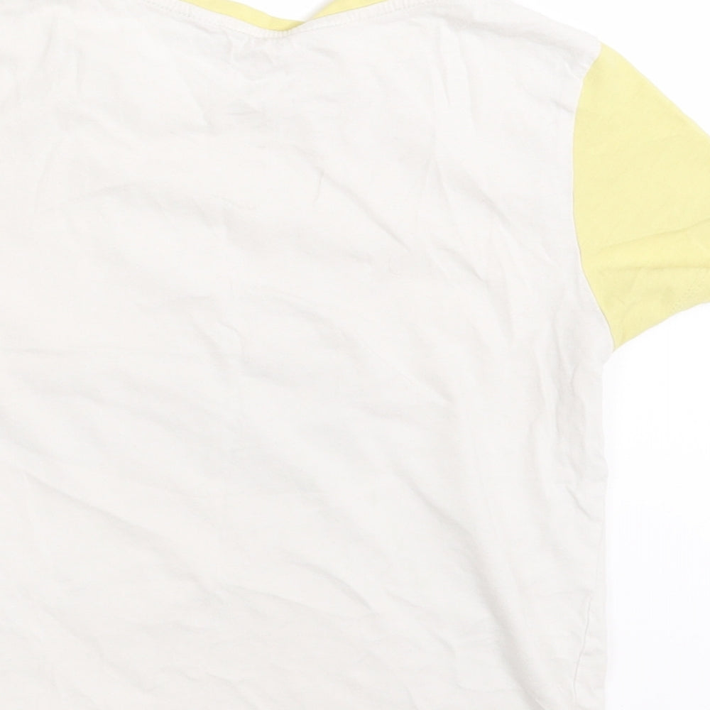 H&M Girls White Basic T-Shirt Size 10-11 Years - Chicago