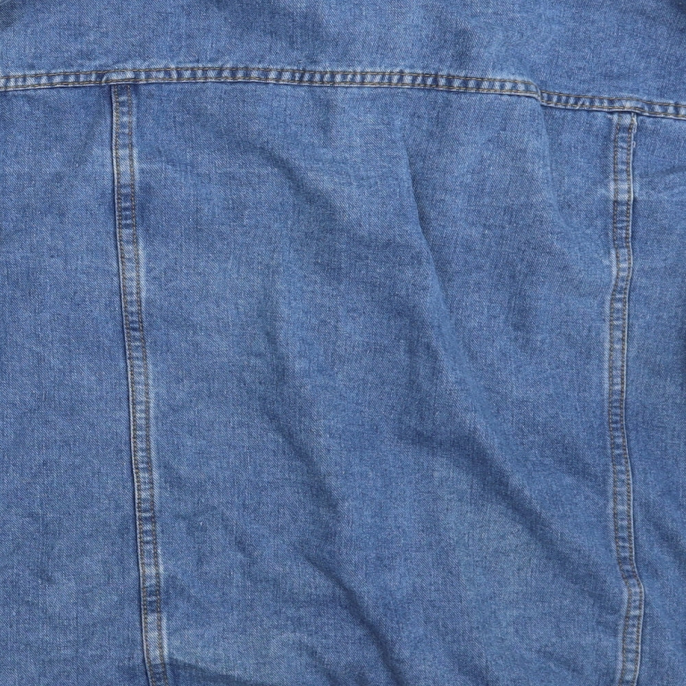 Nasty Gal Womens Blue Denim Jacket Coat Size S
