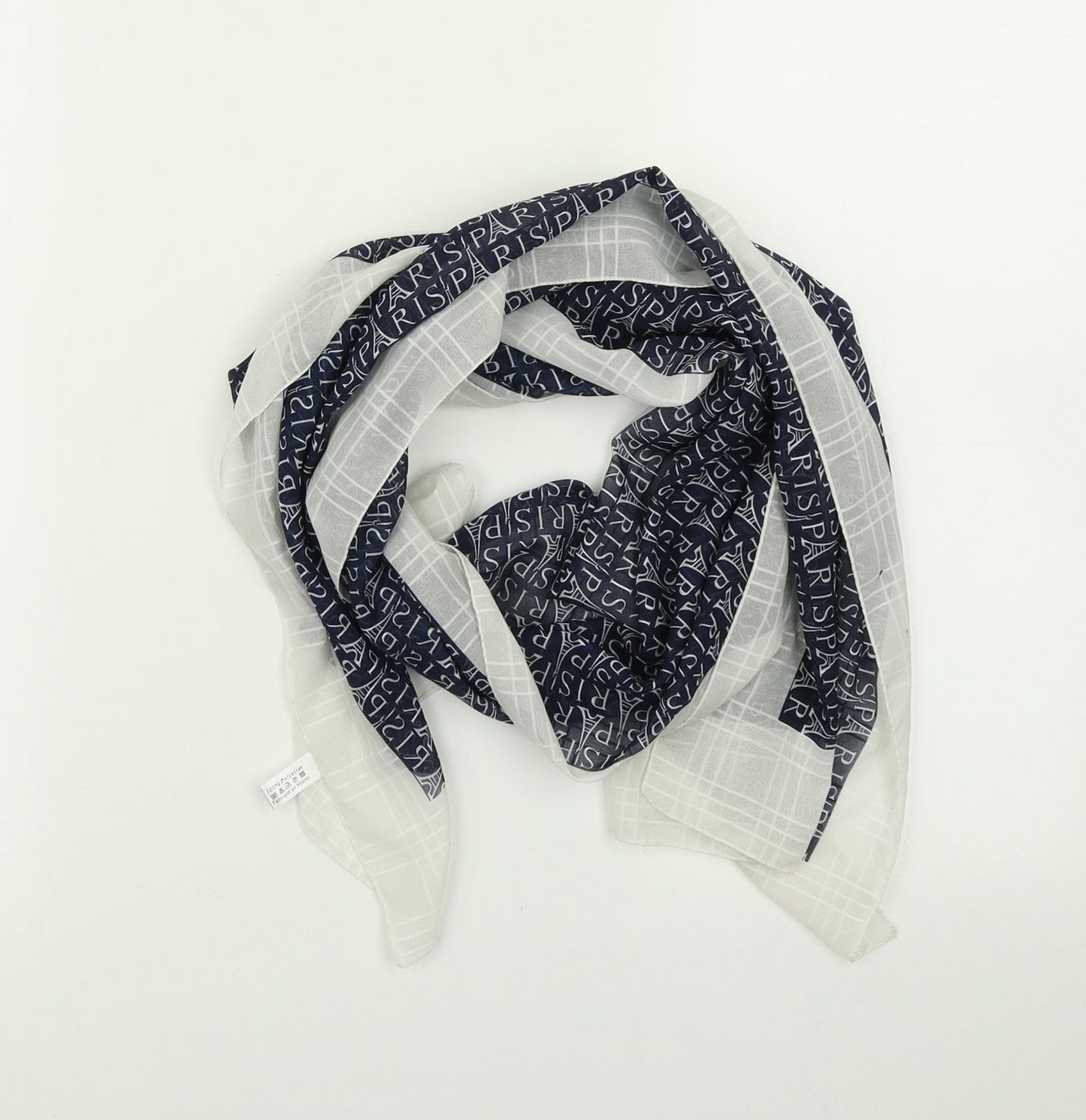 Patricia Paris Womens Blue Scarf