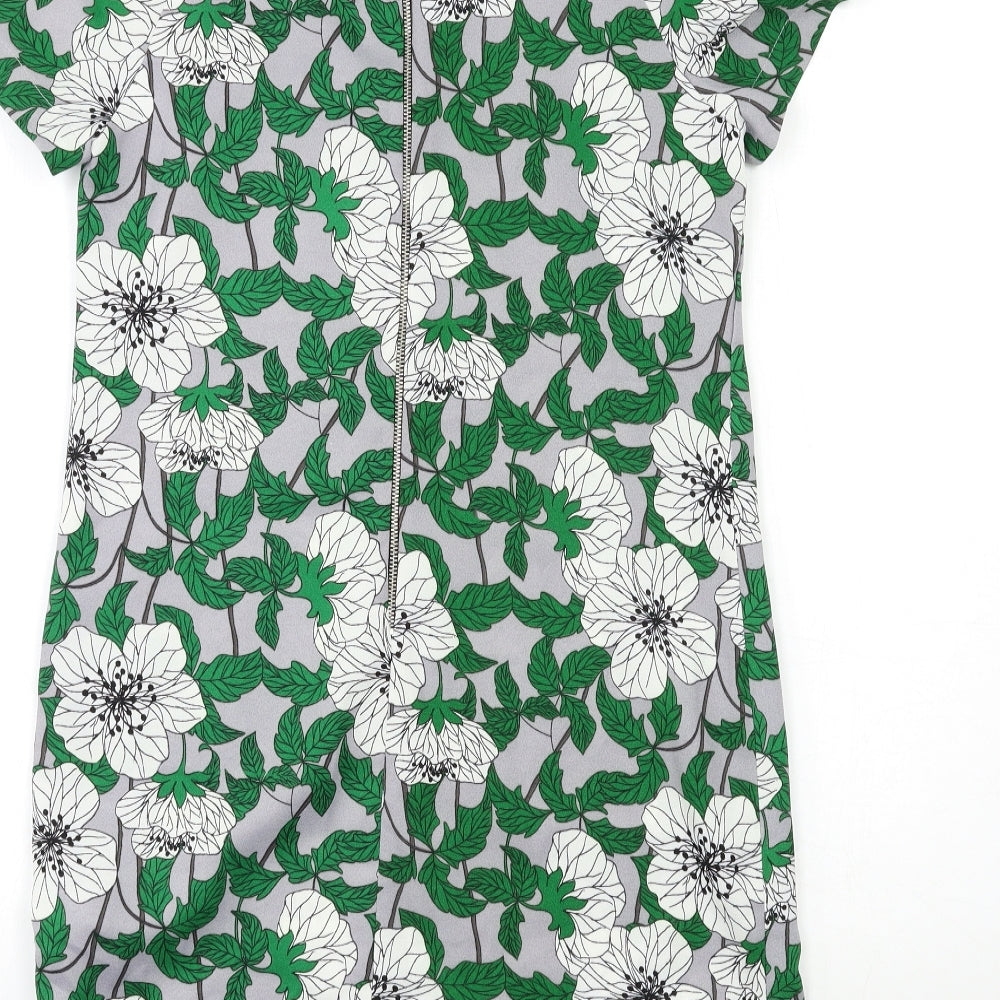 Atmosphere Womens Green Floral Shift Size 8